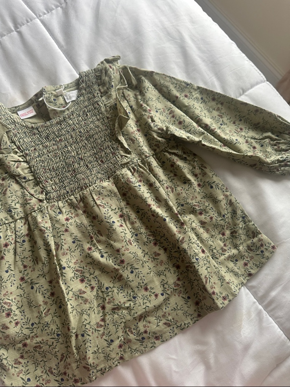 Mango Kids Long-Sleeve Blouse with Bloomers set